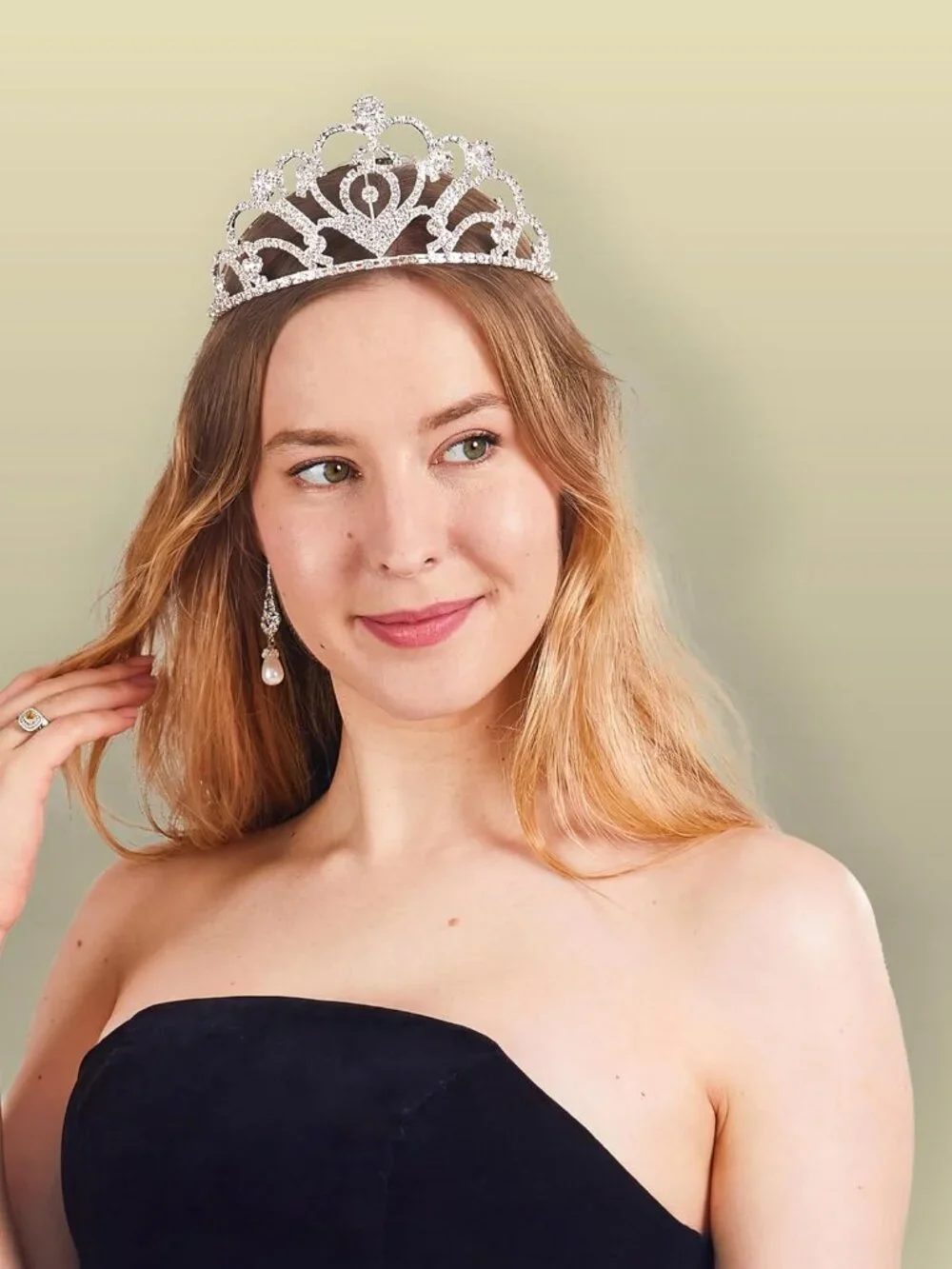 2 Pack Royal Crowns, Halloween Party Costume Accessories, King's and Queen's Cro